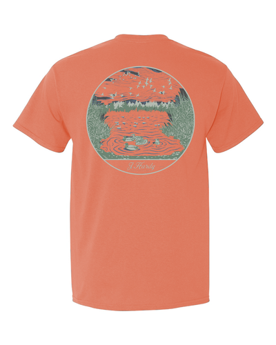 Escape the ordinary with our serene "Duck Pond" t-shirt. This classic-fit tee features a calming illustration of a tranquil duck pond, transporting you to a peaceful oasis amidst the hustle and bustle.