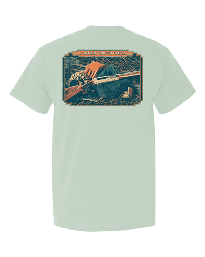 Embrace the spirit of the hunt with the "Field Tools" t-shirt! This classic-fit tee features a bold illustration of a hunting gun, a trusted companion for those who appreciate the challenge and responsibility of a successful hunt. It's a symbol of preparedness and respect for the wild that true outdoorsmen understand.