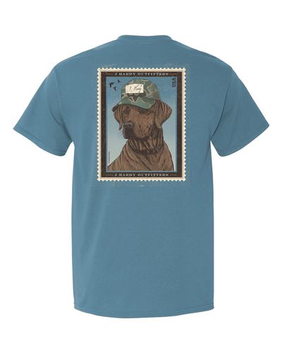 Declare your love for Labrador Retrievers with the adorable "Lab Stamp" t-shirt! This classic-fit tee features a playful illustration of a Labrador Retriever on a vintage postage stamp. It's a perfect way to showcase your devotion to this loyal and lovable breed in a unique and eye-catching way.