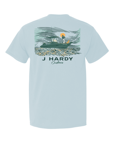 Channel the spirit of the Southern coast with the "Center Console" t-shirt! This classic-fit tee features a bold illustration of a center console boat, the vessel of choice for countless Southern adventurers. It's a symbol of freedom, exploration, and the deep connection Southern men have with the water.